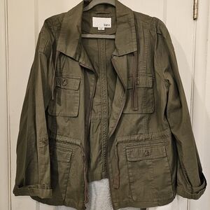 Bar III olive green utility style jacket size XXl EUC